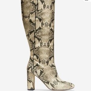 Cole Haan Snakeskin Tall Pattern Women's Boots 8.5